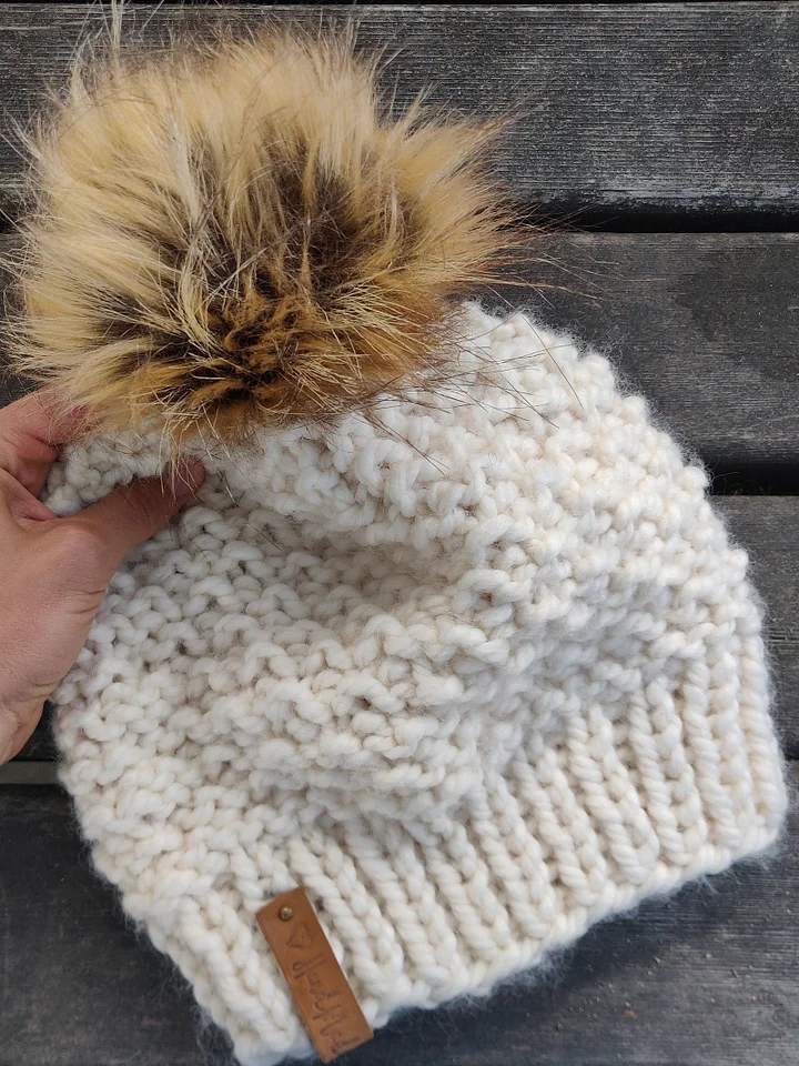 Snowflake Bulky Knit Hat Pattern product image (2)
