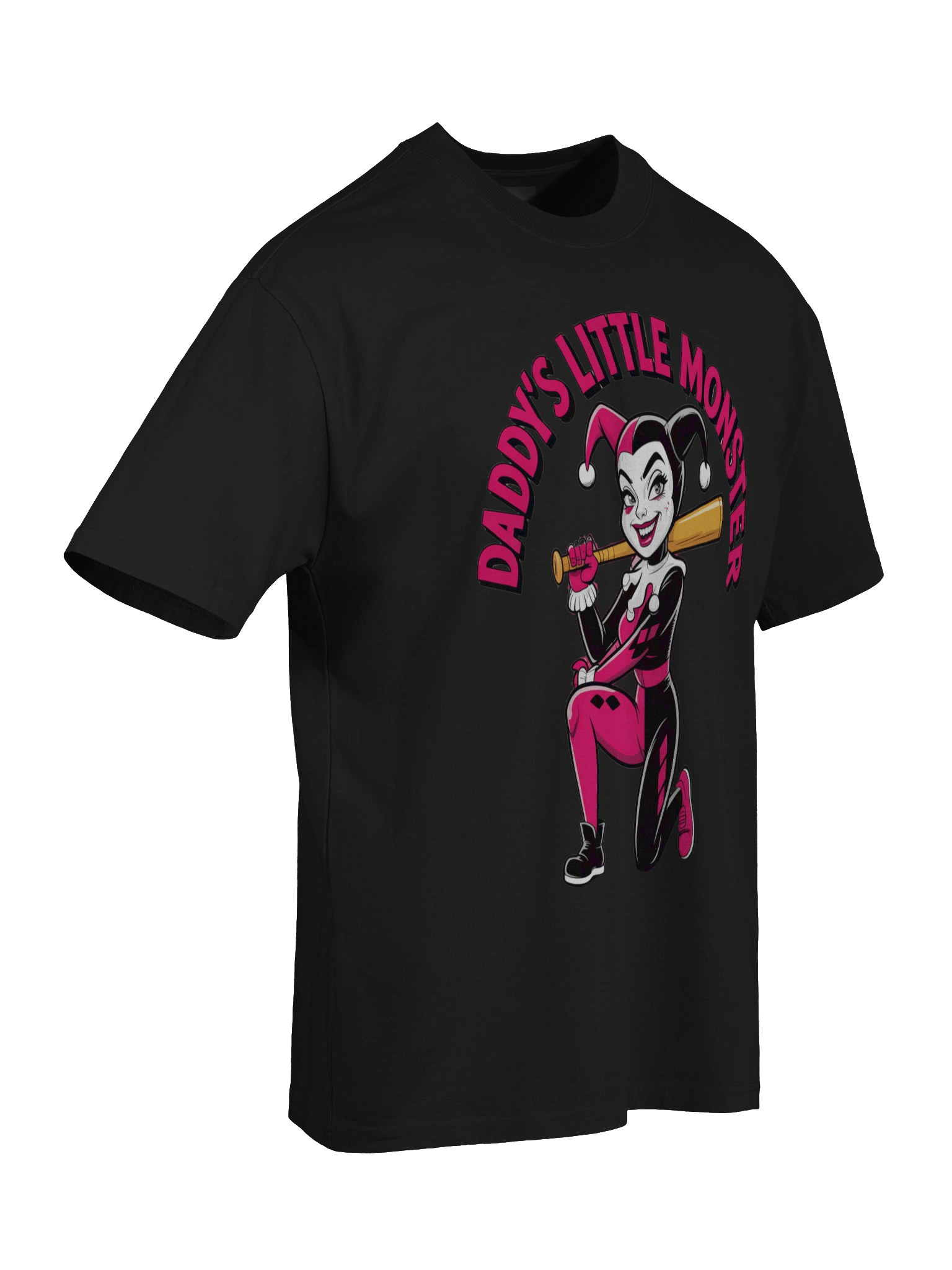 Mischievous Minion: Harley Quinn Daddy's Little Monster Oversized Faded T-Shirt product image (8)