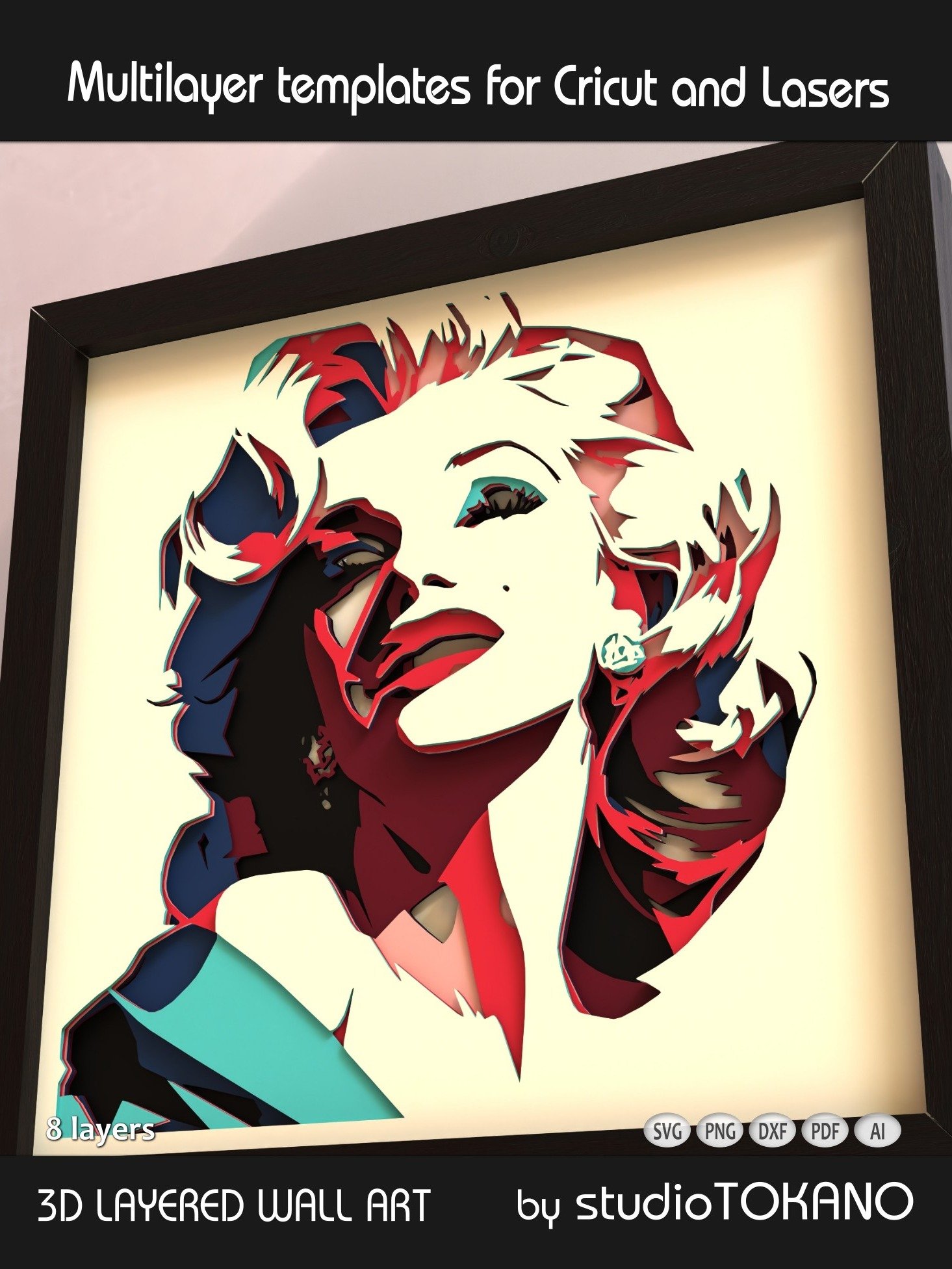 Marilyn Monroe Cardstock Laser Cut product image (4)