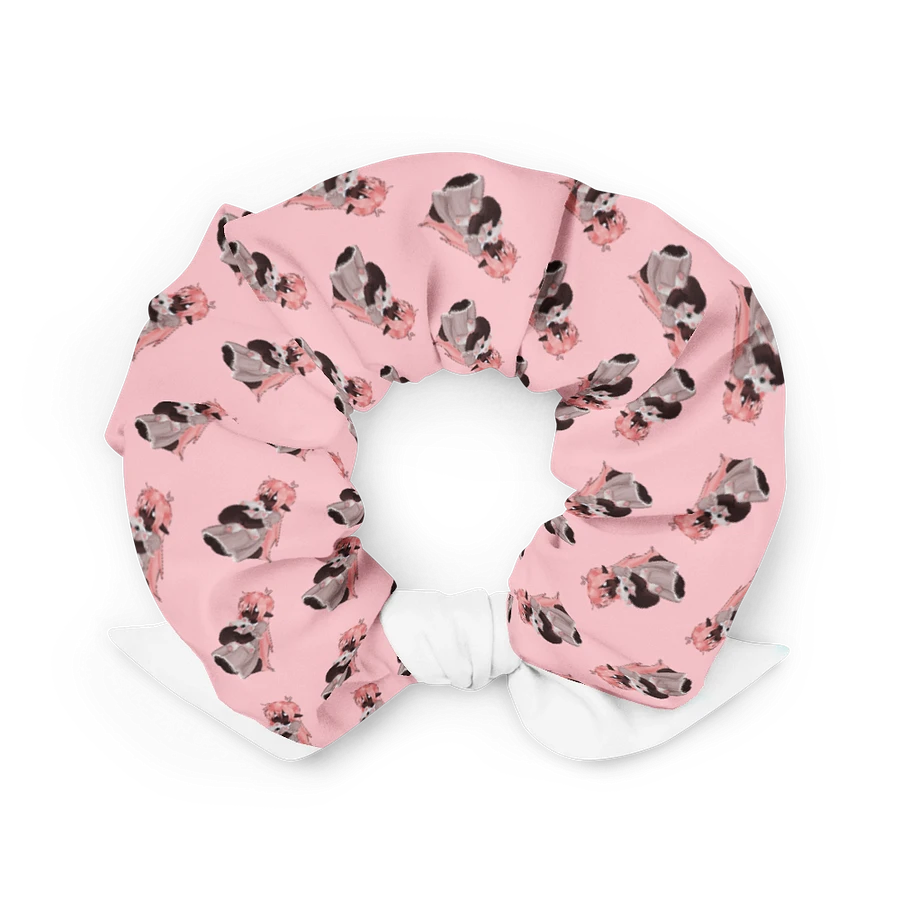 Pink Lilith Scrunchie with White Bow product image (5)