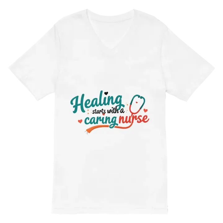 Caring Nurse V-Neck Tee product image (2)