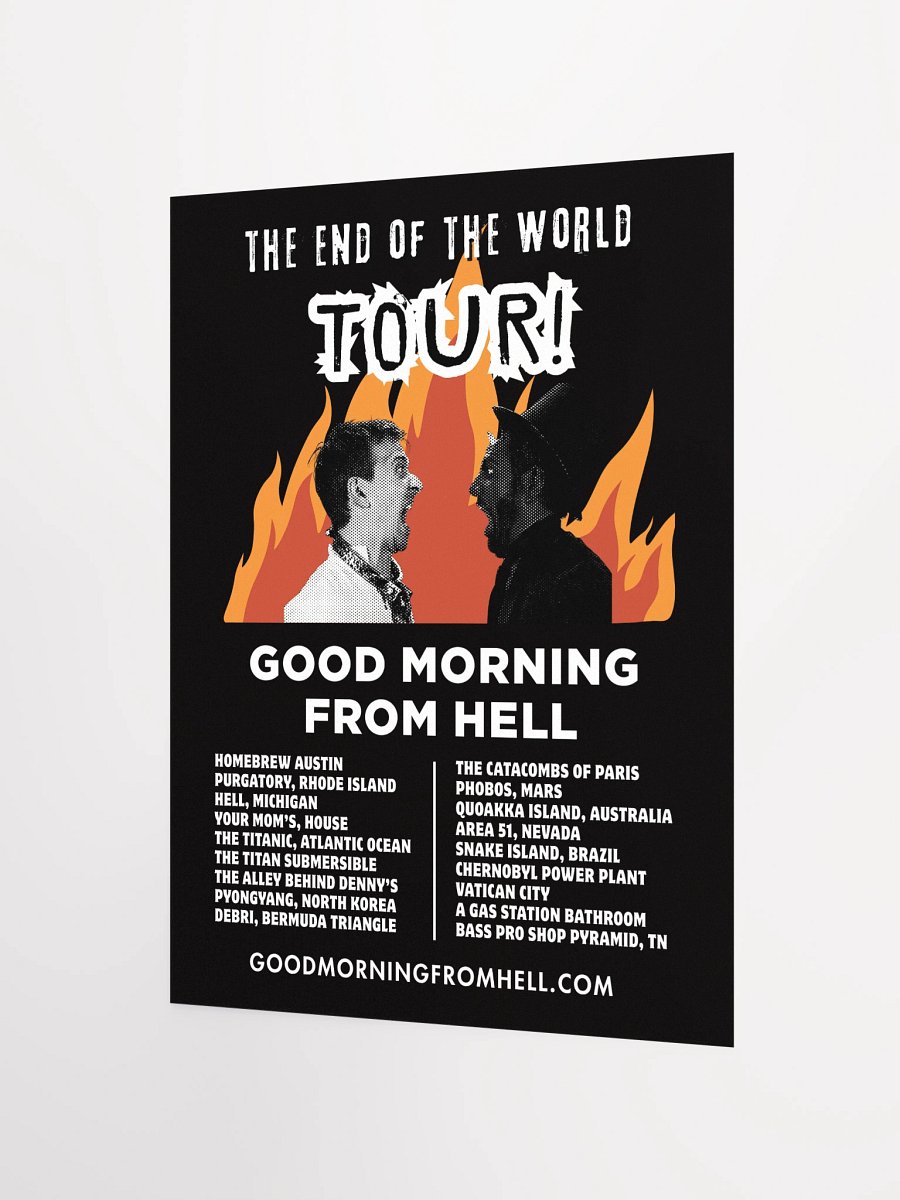 Homebrew Austin Exclusive - The End of the World Tour Poster! product image (2)