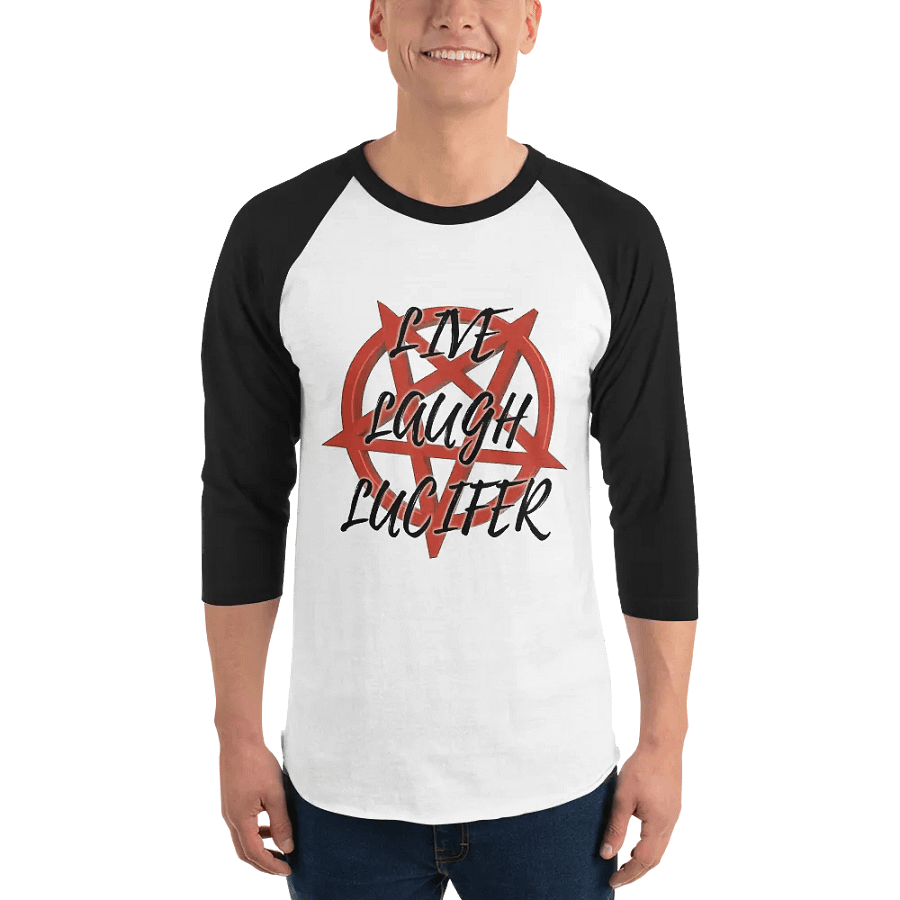 Live Laugh Lucifer Baseball Tees Light Torso Colors product image (1)