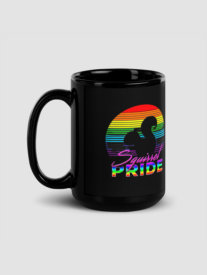 Squirrel Pride 15oz Black Mug product image (1)