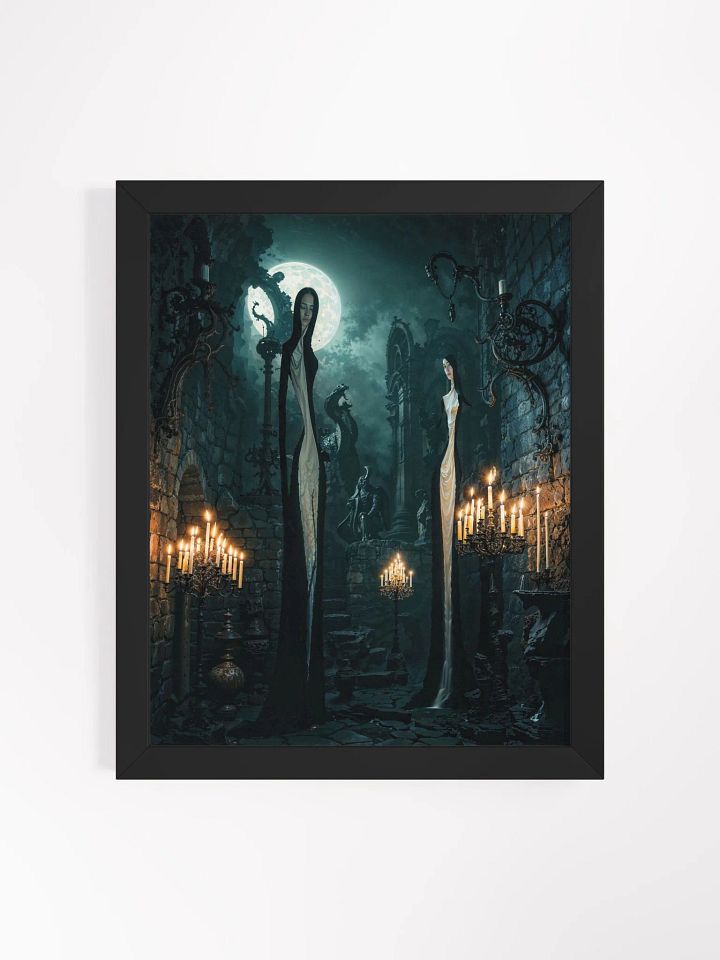 Gothic Moonlit Encounter Framed Print product image (5)