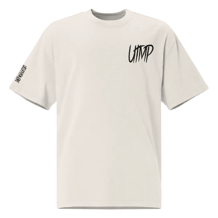 Premium Oversized Faded T-Shirt - Stitched Black UTMP Logo product image (10)