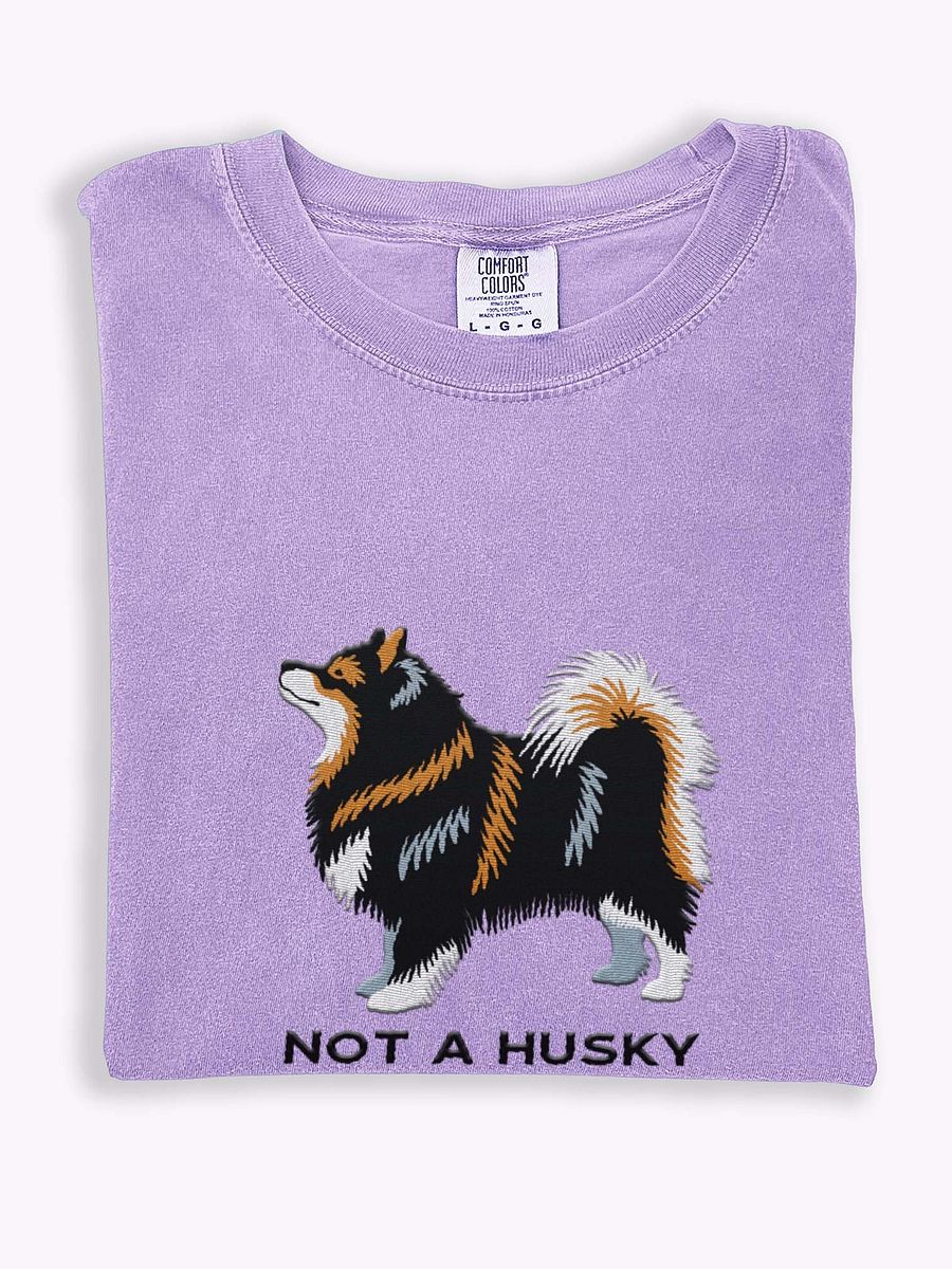 Not a Husky T-Shirt(Embroidered) of a Finnish Lapphund product image (1)