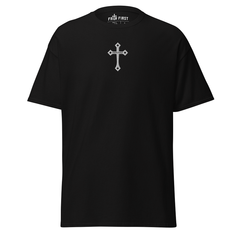 Cross Unisex T-Shirt – Embroidered product image (1)