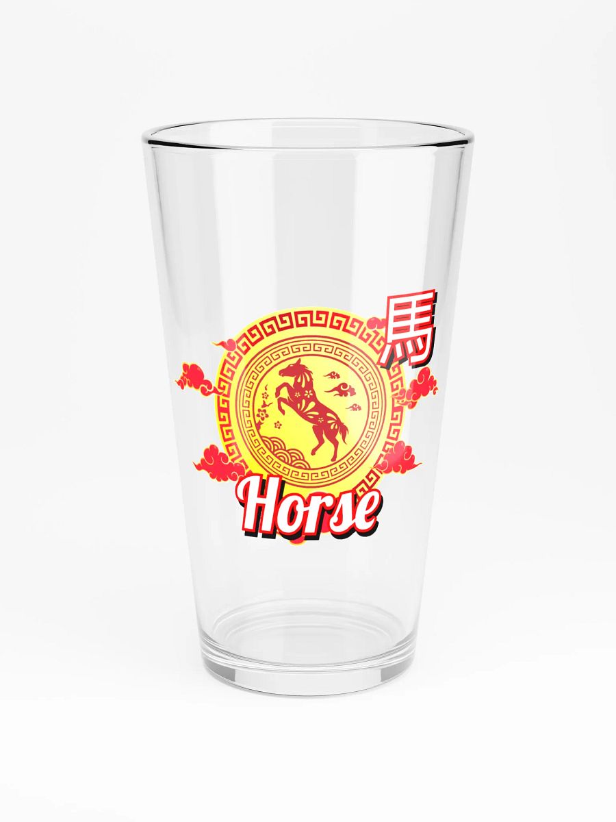 Horse - Chinese Zodiac Pint Shaker Glass product image (3)
