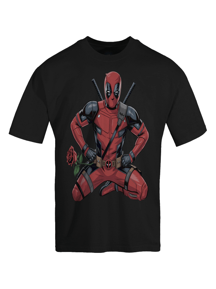 Deadpool Thorny Vendetta Oversized Faded T-Shirt product image (1)