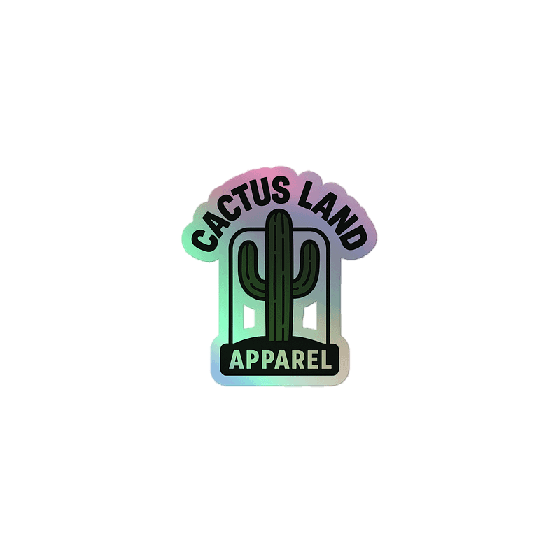 Cactus Land Holo Sticker ALT Logo