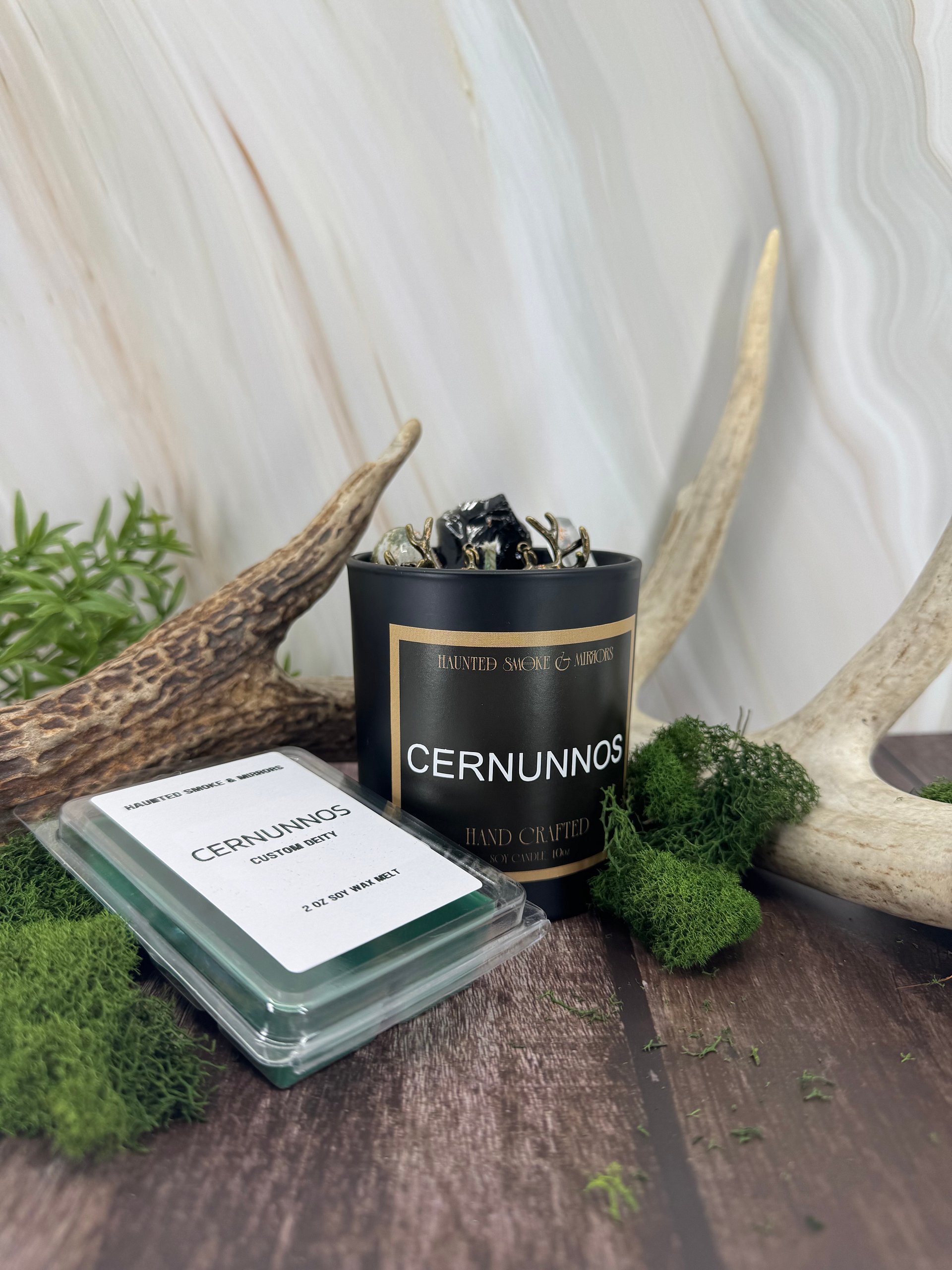 Cernunnos Crystal Deity Candle product image (1)