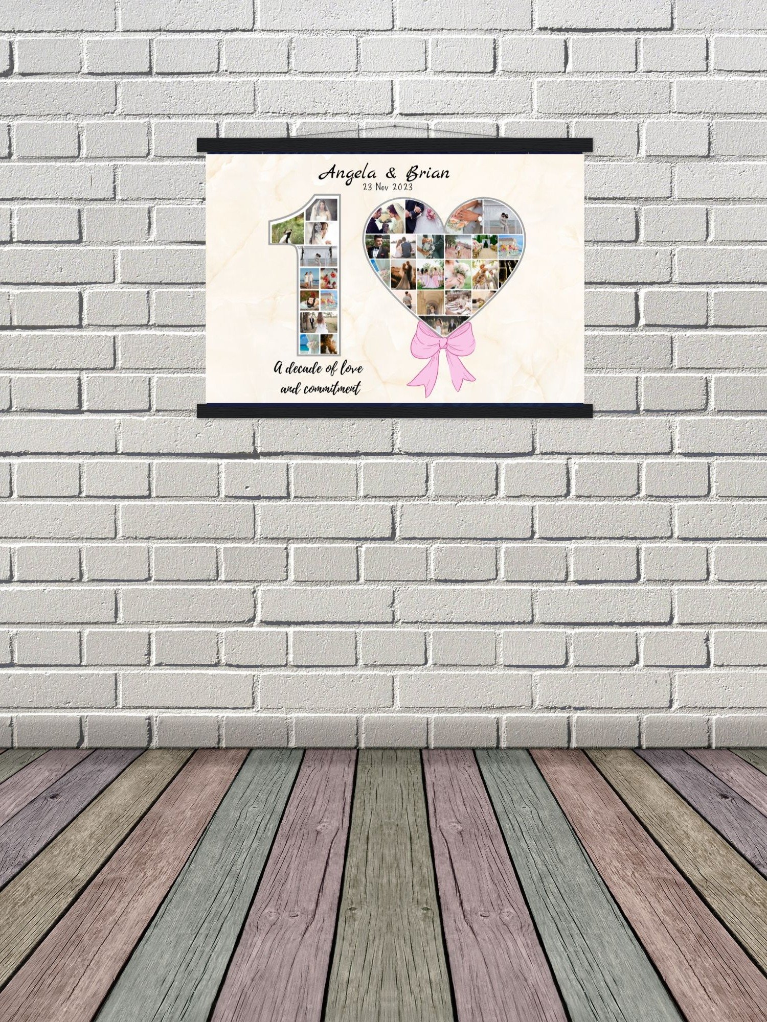 10 Year Anniversary Photo Collage Canva Template product image (6)