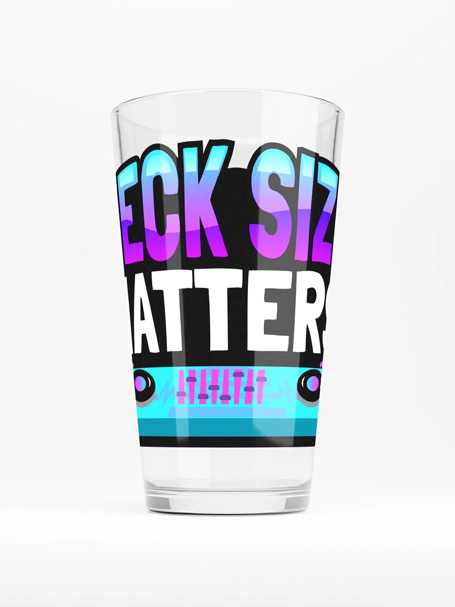 DECK SIZE MATTERS PINT GLASS product image (1)