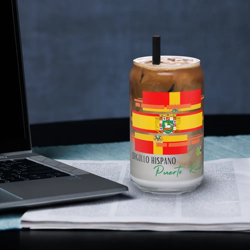 Vaso de cristal - Orgullo Hispano Puerto Rico product image (3)