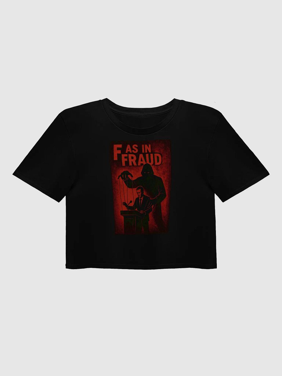 F as in fraud crop top by dark alphabet product image (2)