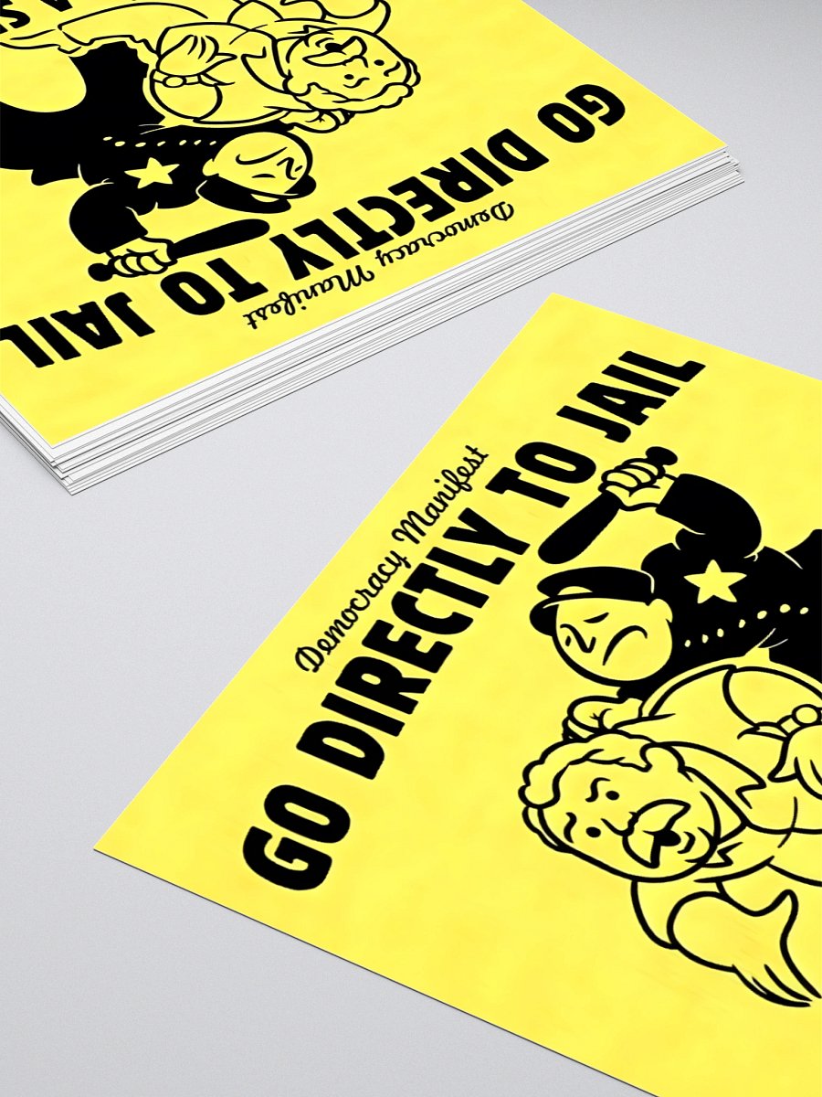 DO NOT EAT Democracy Sticker product image (4)