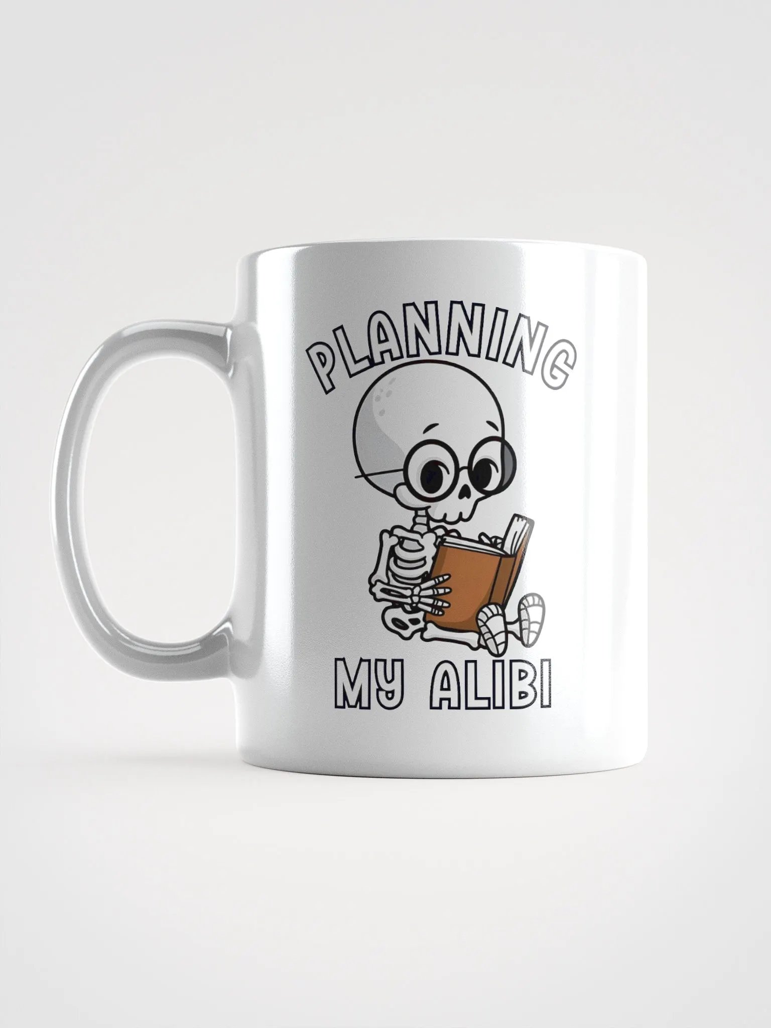 Cute Skeleton Planning An Alibi Coffee Mug product image (7)
