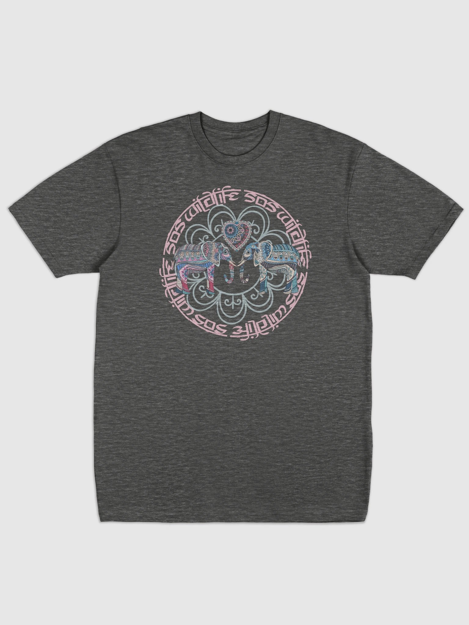 Mandala Elephants and Heart product image (1)