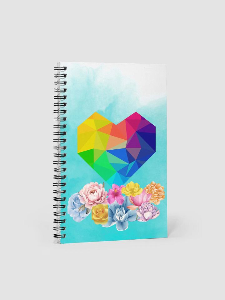 Prism Heart Floral Notebook product image (1)