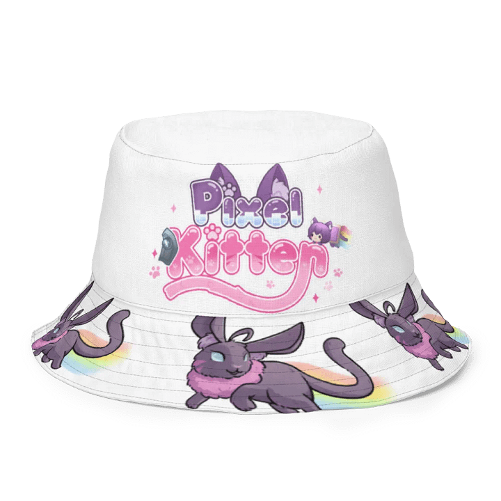 Pixel Kitten Reversible Bucket Hat product image (1)