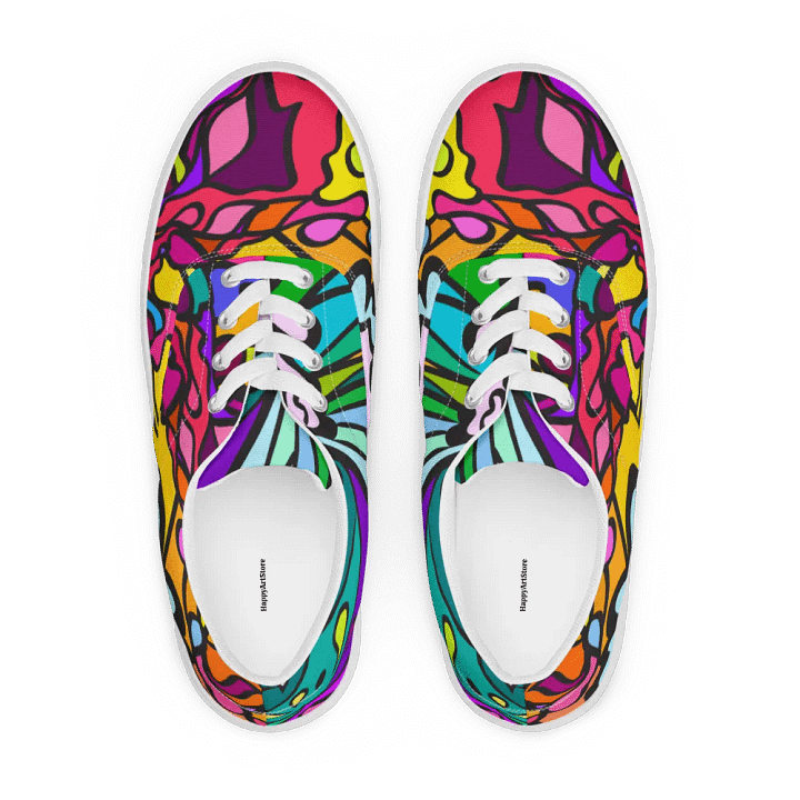 Swirls of Nature Men's Canvas Shoes - Wave at Sunset product image (1)
