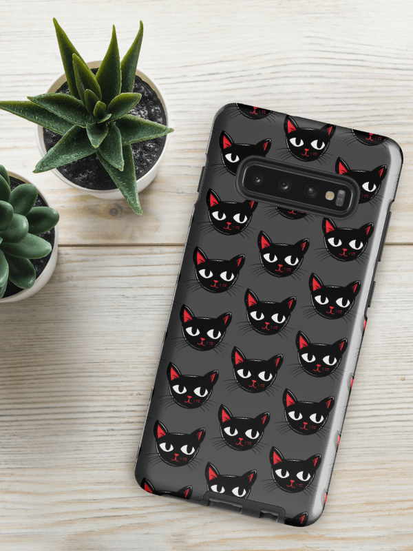 Sweet & Stylish Black Cat Samsung Phone Case product image (1)