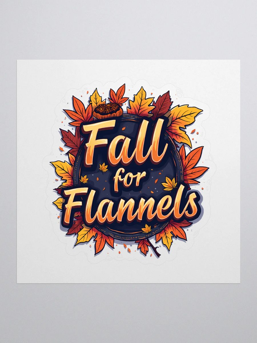 Fall For Flannels Sticker product image (1)