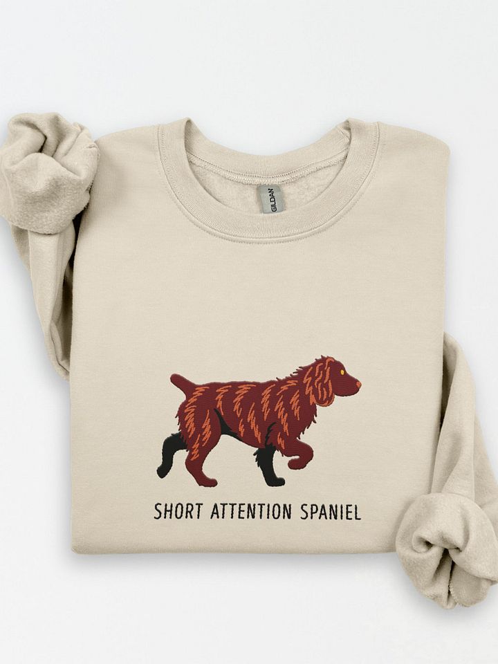 Short Attention Spaniel Sweatshirt (Embroidered) of a Boykin Spaniel product image (1)
