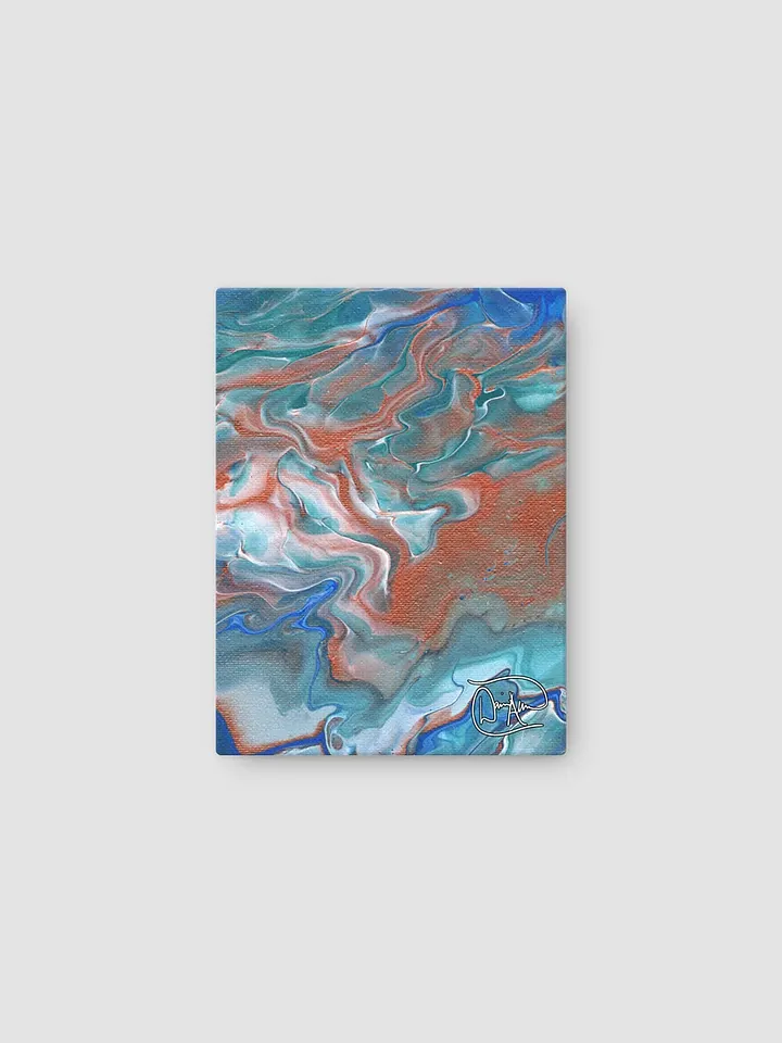 Metallic Orange Fluid Acrylic Canvas product image (1)