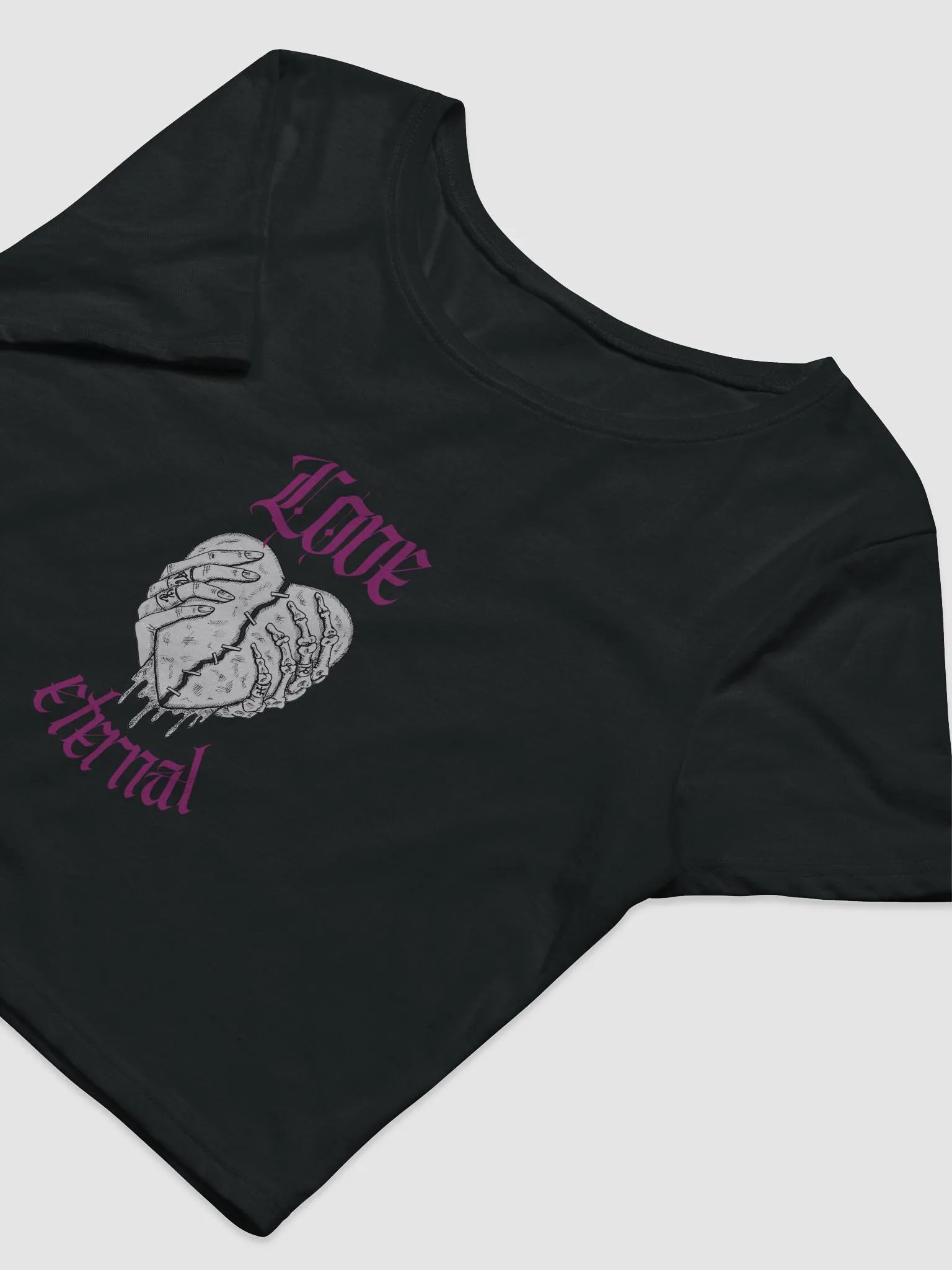 KOVH Eternal Love Stitched Heart Crop Tee product image (9)