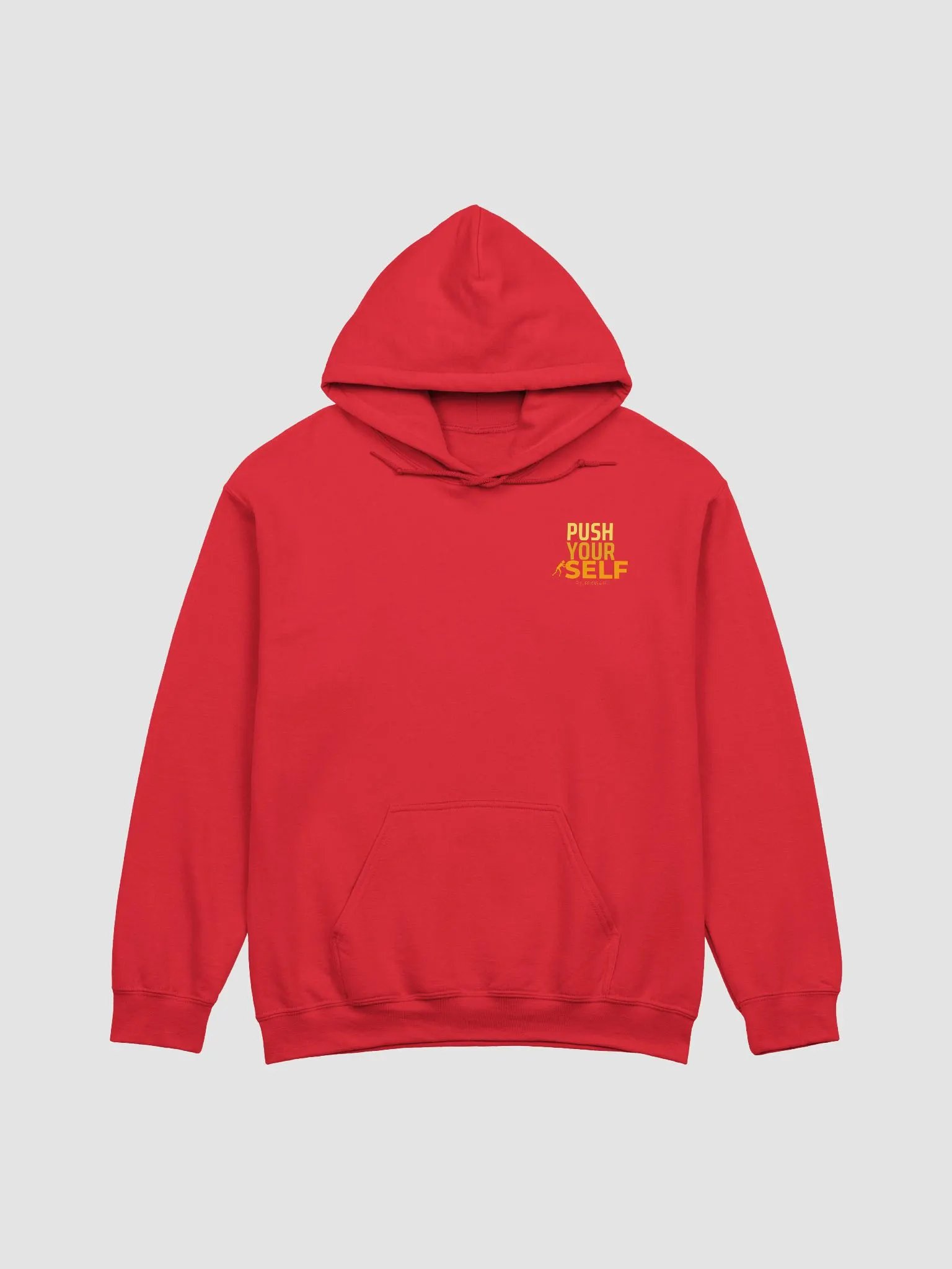 Gildan Classic Push Yourself Hoodie_Red_SC product image (1)