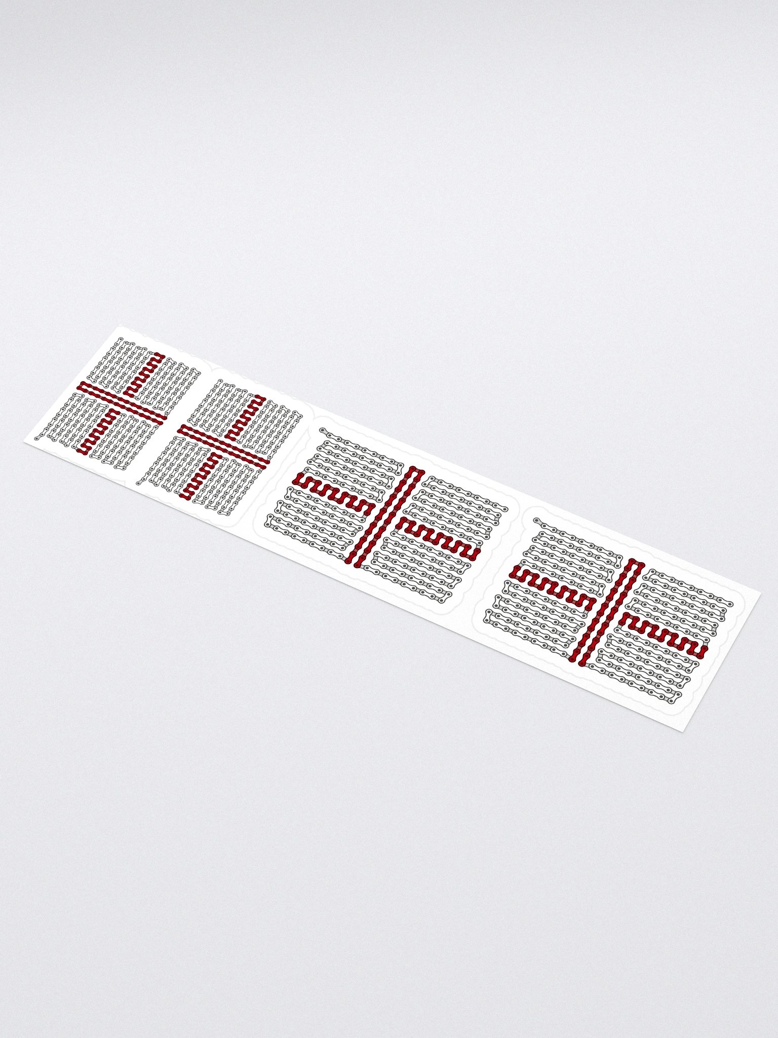 England Bike Chain Flag Stickers, Mixed Size 4 Pack product image (1)