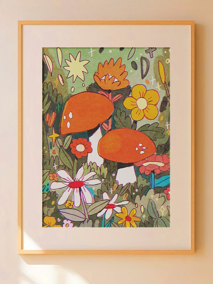 Mushroom Land Print product image (1)