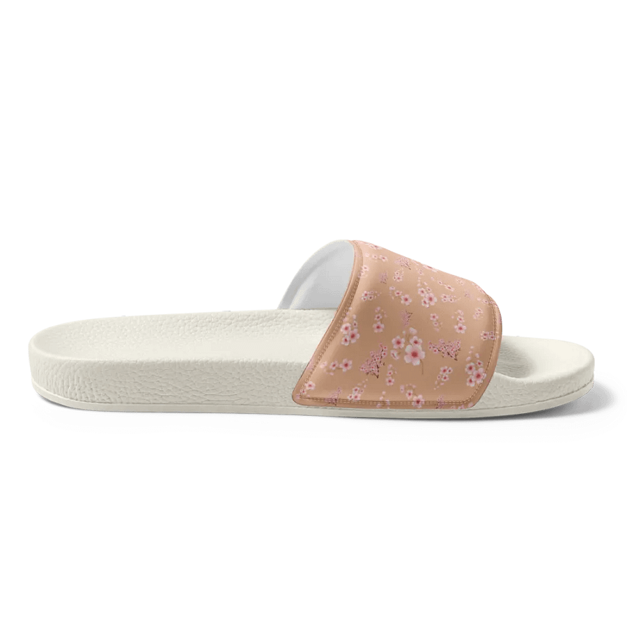 Cherry Blossoms on Cream Women's Slides product image (7)