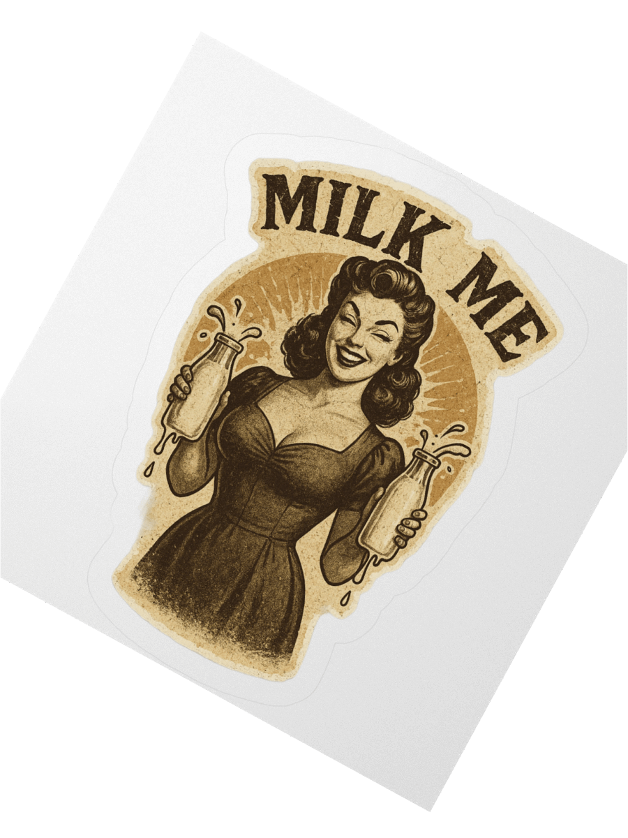 Vintage Milk Me Sticker Set product image (4)
