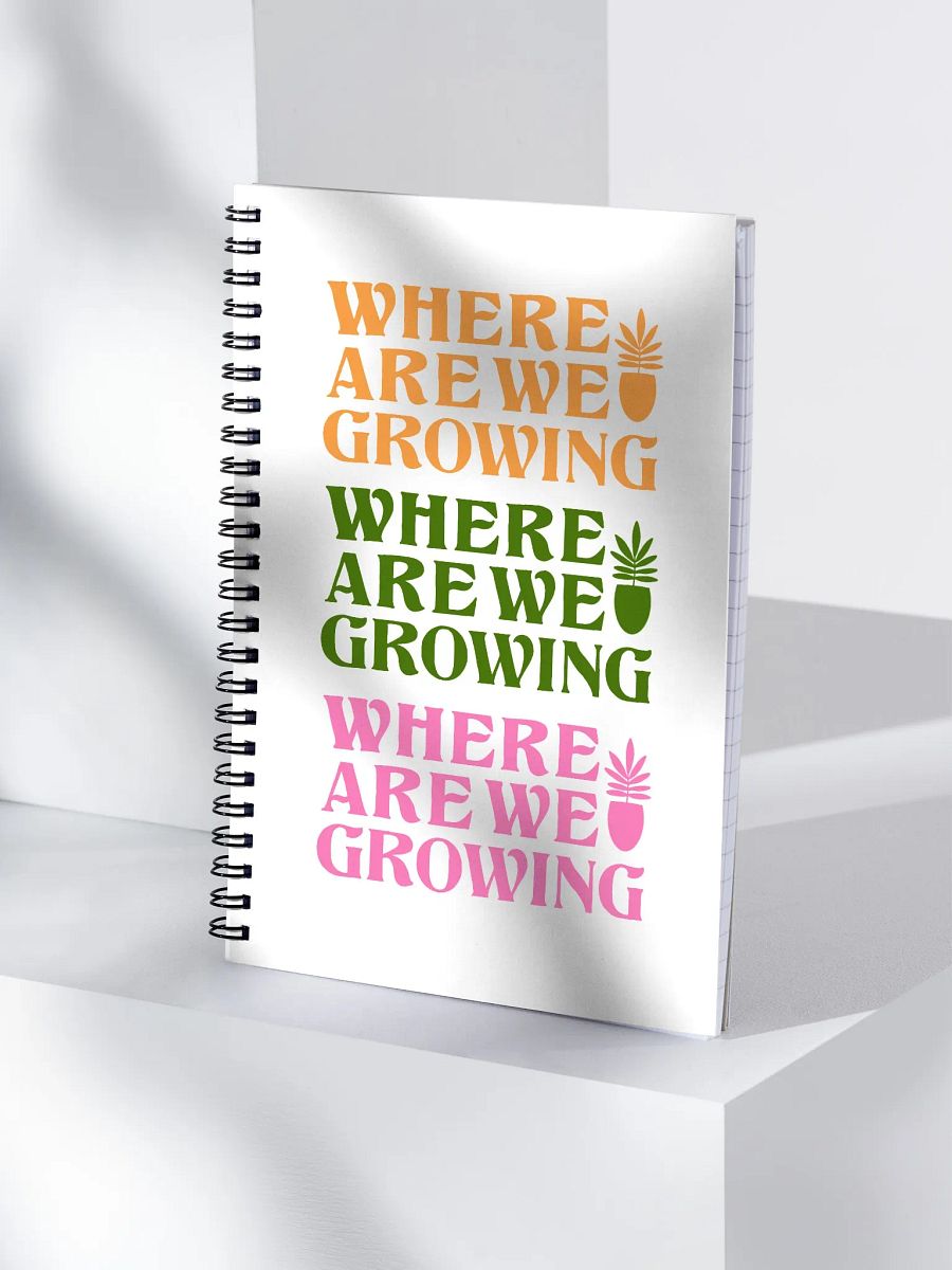 Where Are We Growing Repeating Pattern Notebook product image (1)