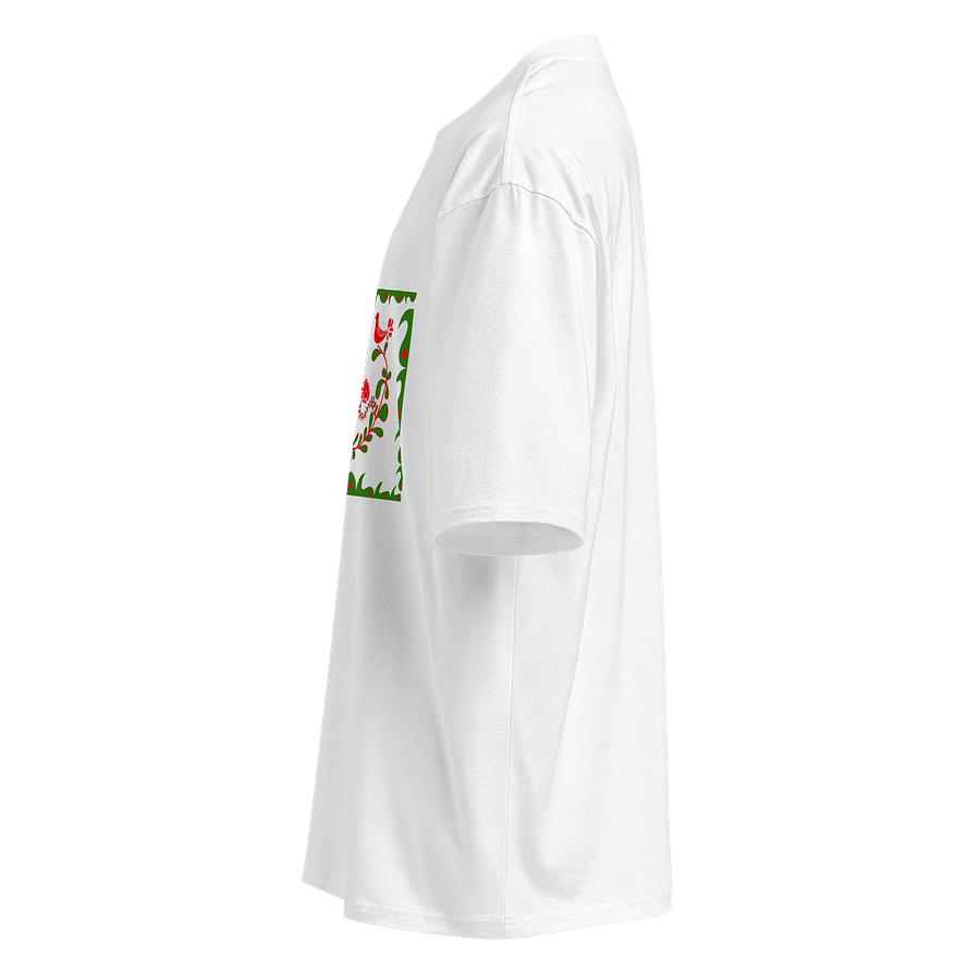 Hungarian Folk-Inspired Symmetry Oversized Tee product image (2)