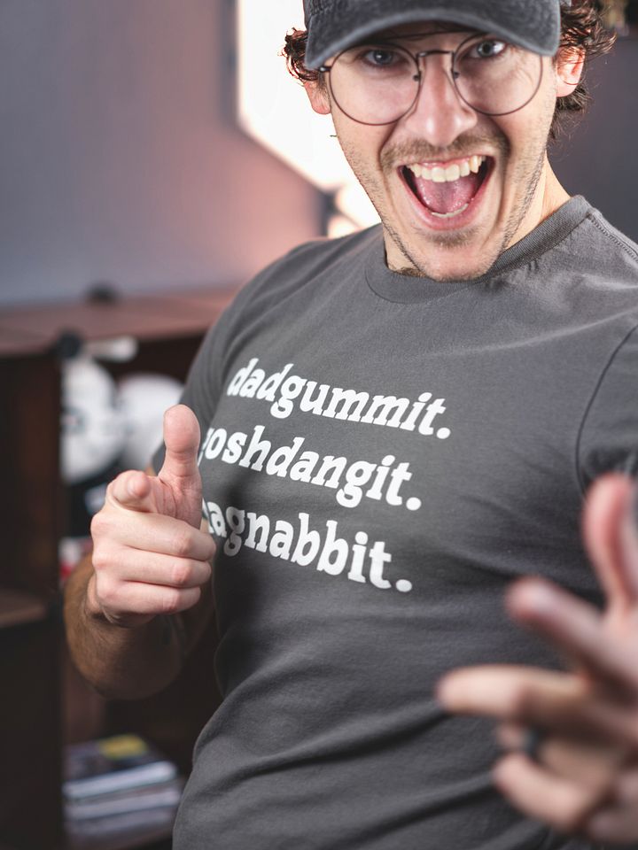 Dadgummit Goshdangit Dagnabbit Tee (Grey) product image (2)