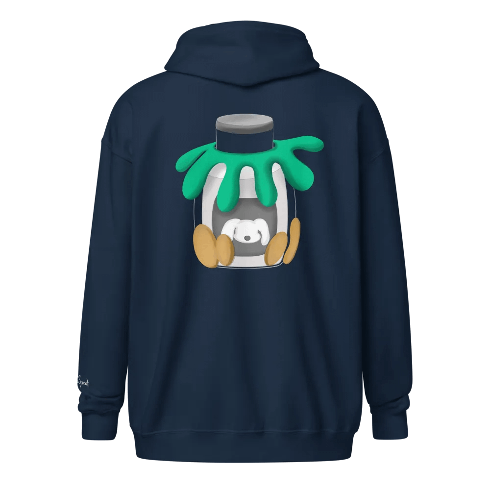 Milk? Zipped Hoodie - partly embroidered product image (17)