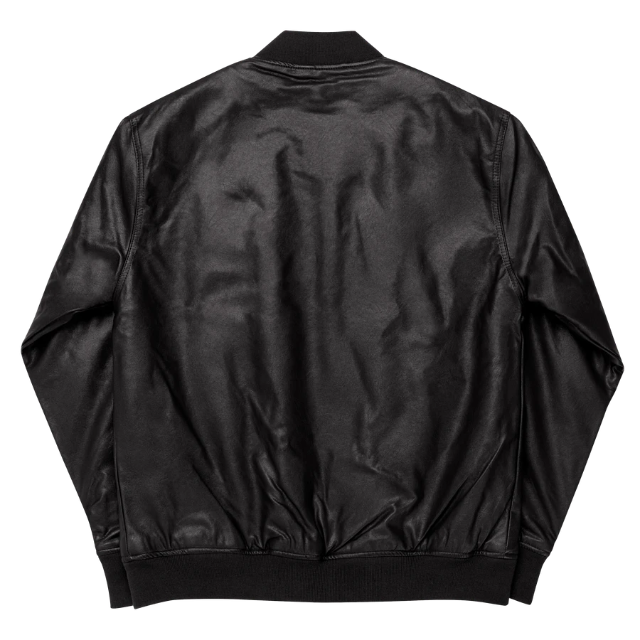 Embroidered Black IBVL Signature Unisex Faux Bomber Jacket product image (5)