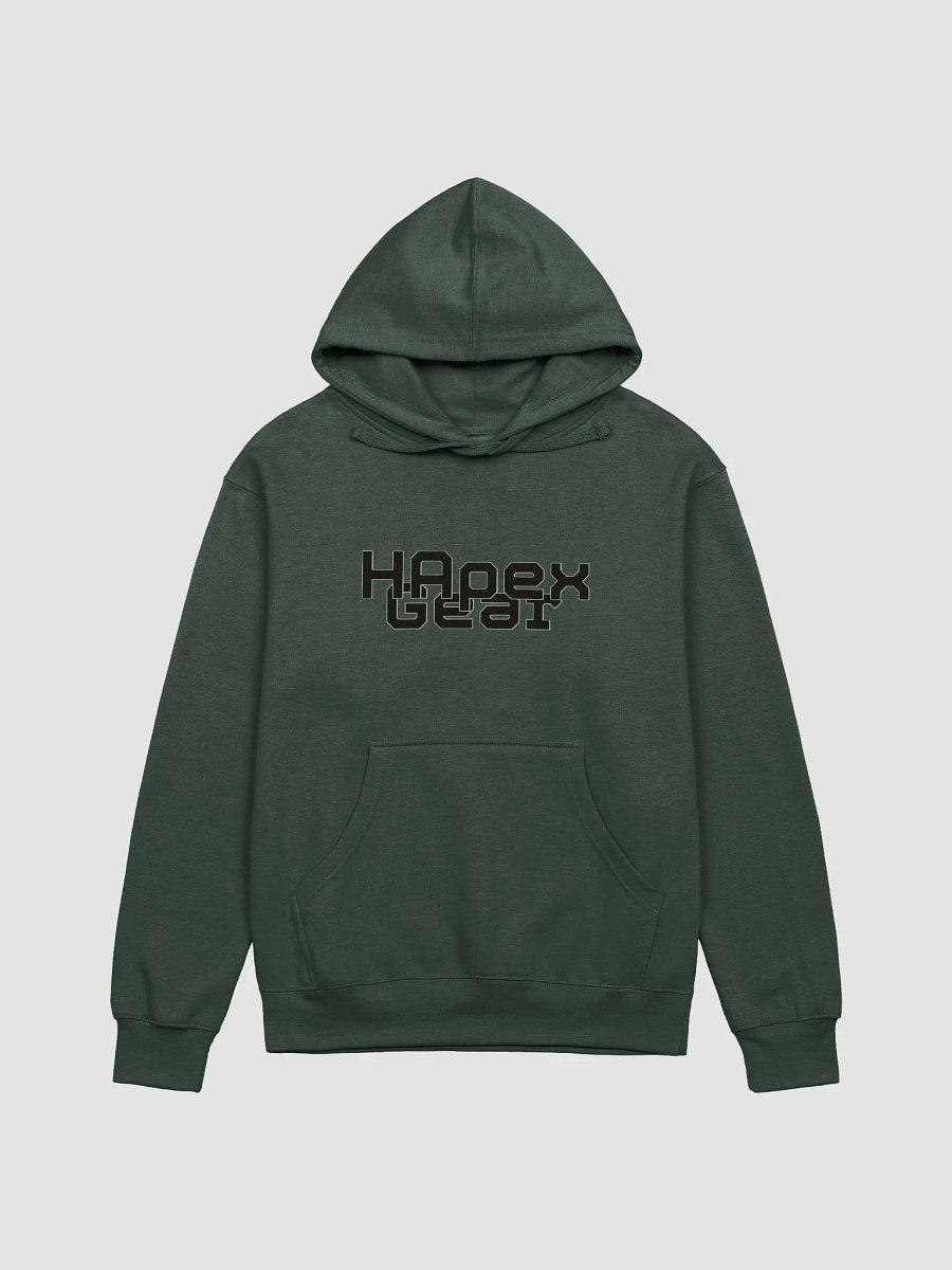 Midweight Hoodie - Black HApex Gear White Logo product image (4)