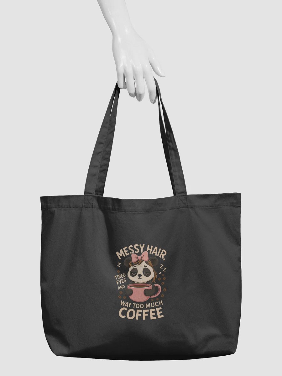 Panda Coffee Lover Tote - Pink Bow product image (3)