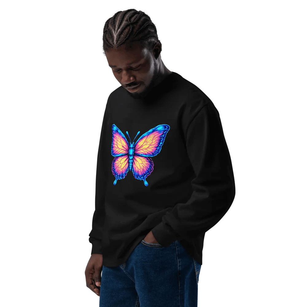 [Astral Butterfly] Unisex Premium Heavyweight Long Sleeve Shirt product image (10)