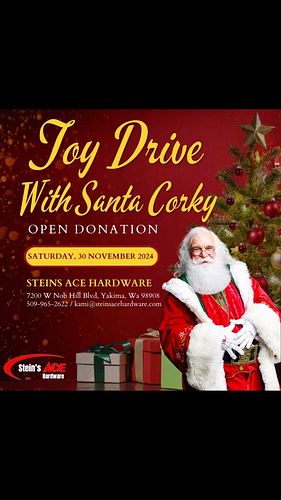 Mark your calendar 🗓️ 

We will be hosting a massive Toy Drive/Holiday Bazaar here in Yakima Washington @steinsacehardware fr...