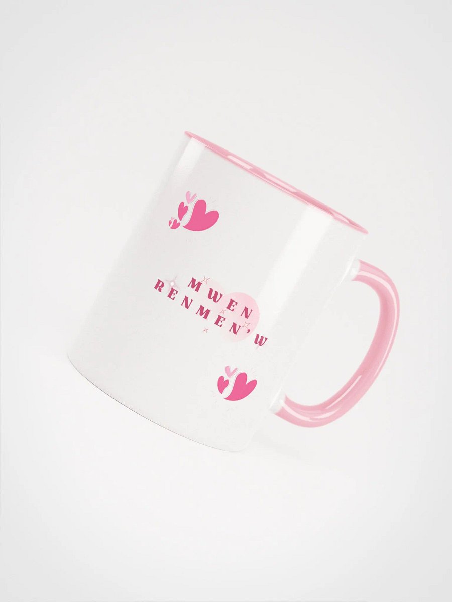 Whimsical Hearts Ceramic Mug Mwen Renmen'w - I Love you product image (4)
