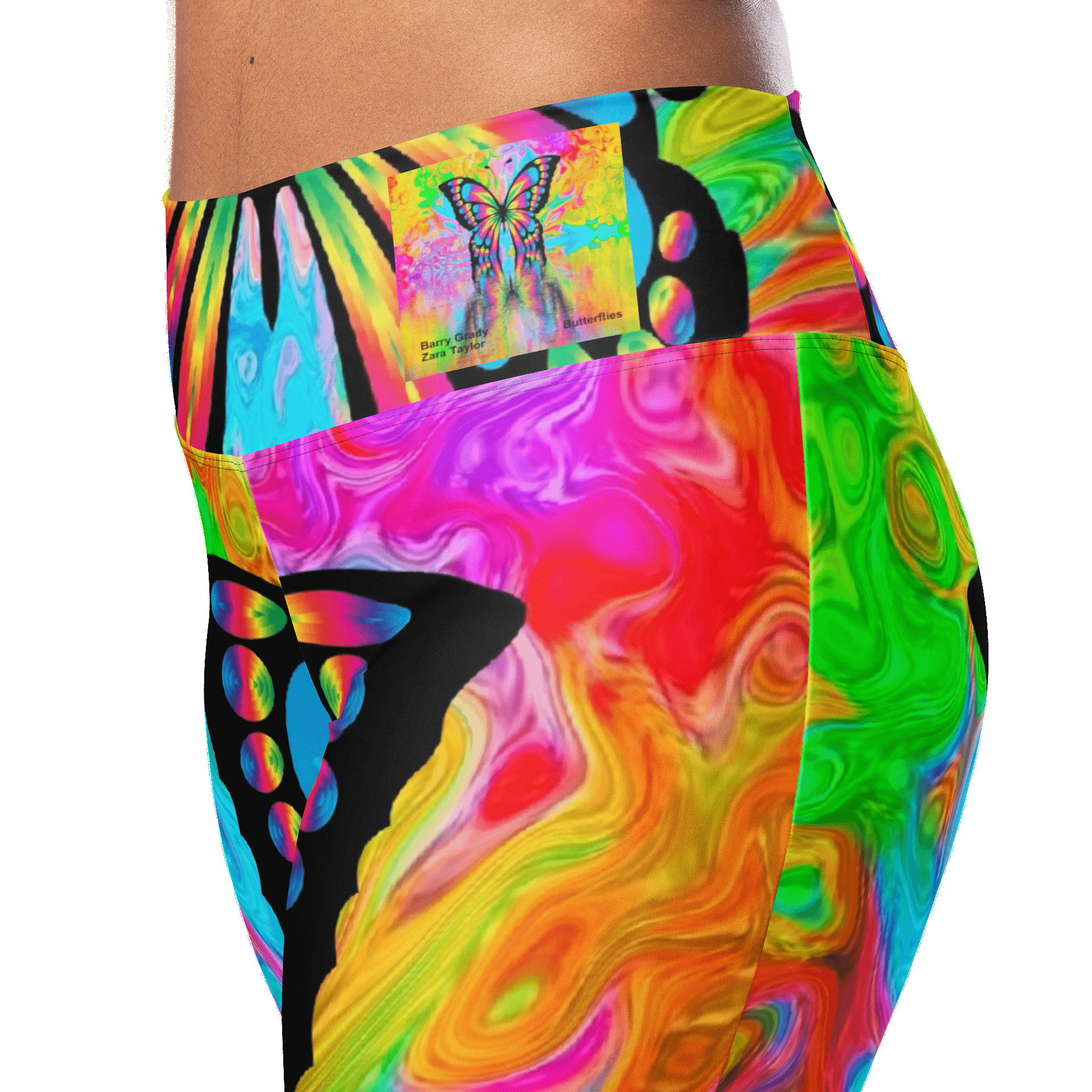 'Butterflies' Flare Leggings product image (4)