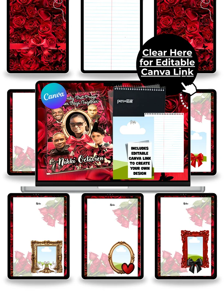 How to Make a Custom Notepad from Beginning to End - Editable in Canva product image (2)