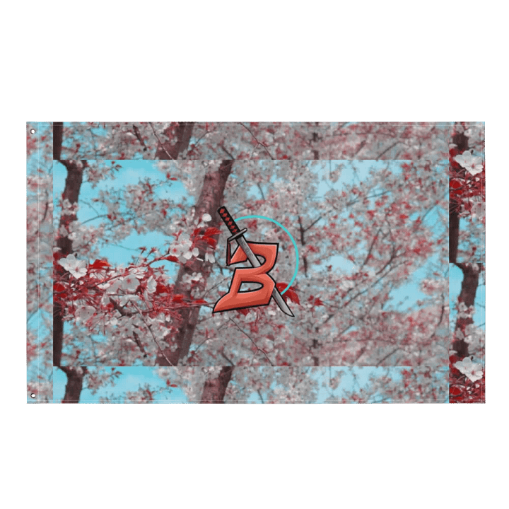 Bumio cherry blossom flag product image (1)