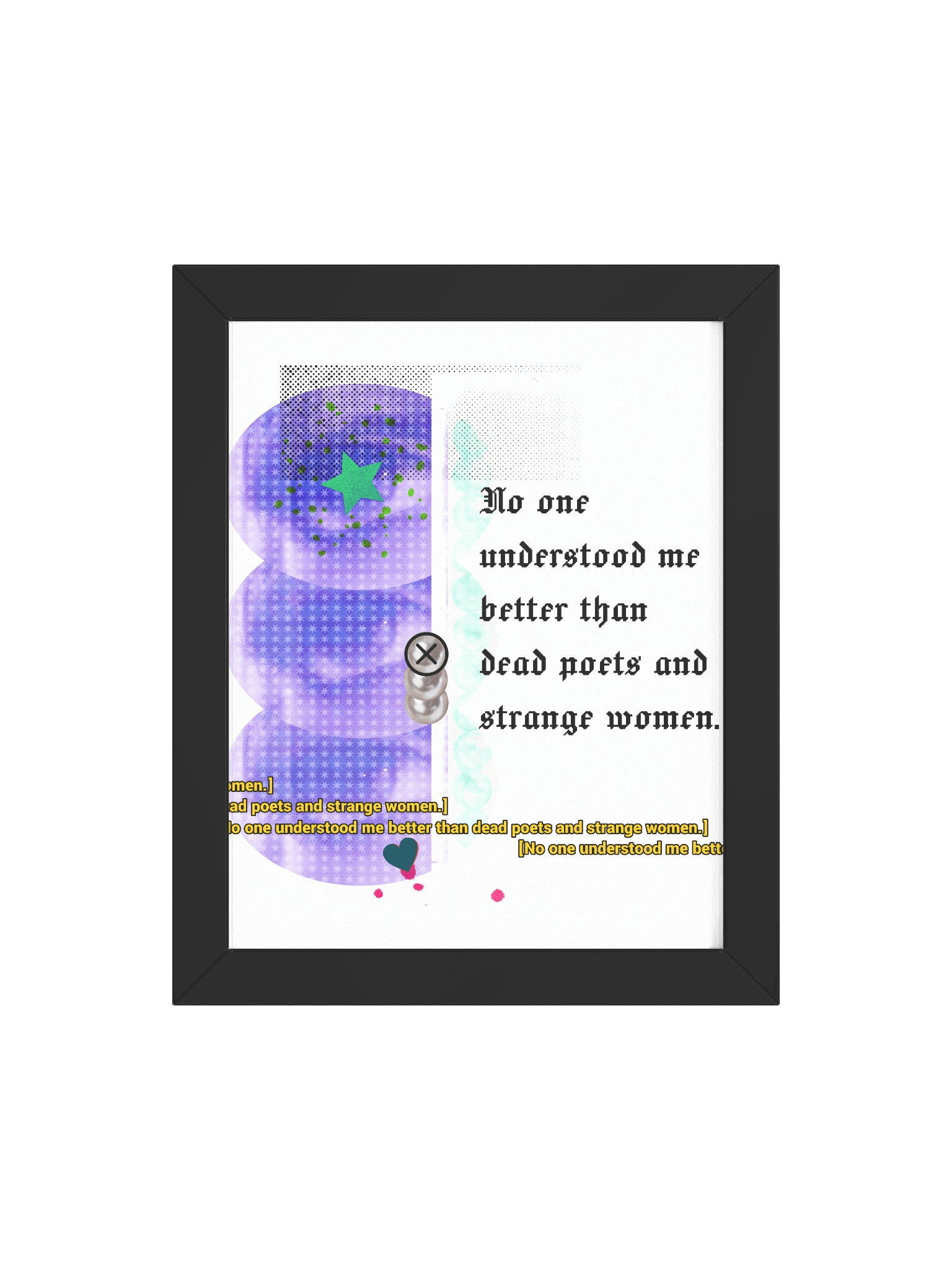 Dead Poets & Strange Women Framed Art Print product image (112)